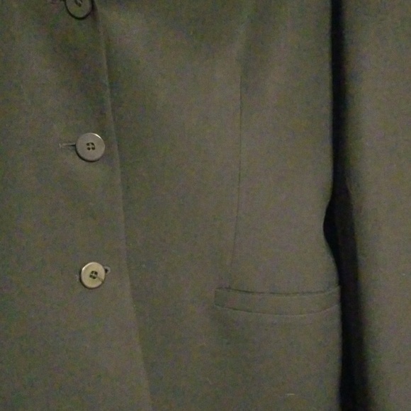 VTG Greta Garbo Womens 100% Virgin Wool Jacket Black Italy Sz 12 GUC READ - Picture 2 of 8